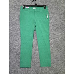 Old Navy Diva green cotton/polyester/spandex cropped Ankle pants, 6
